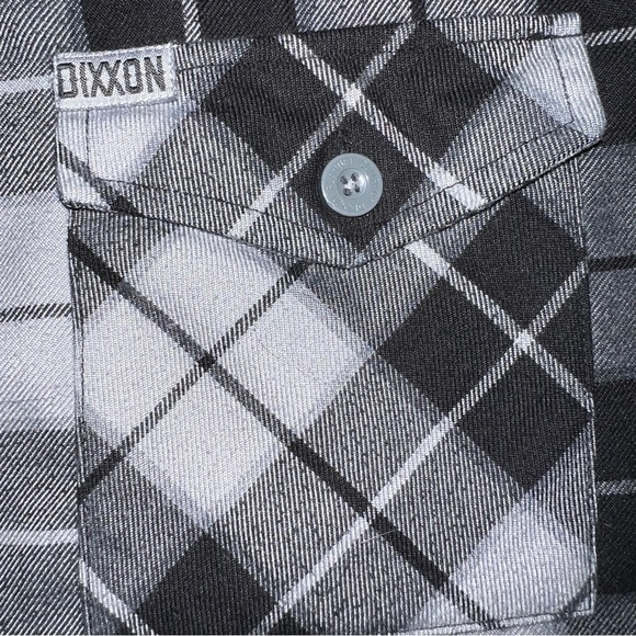 Dixxon Women’s Form & Function Gray/Black Plaid Flannel Size Medium - Picture 7 of 7